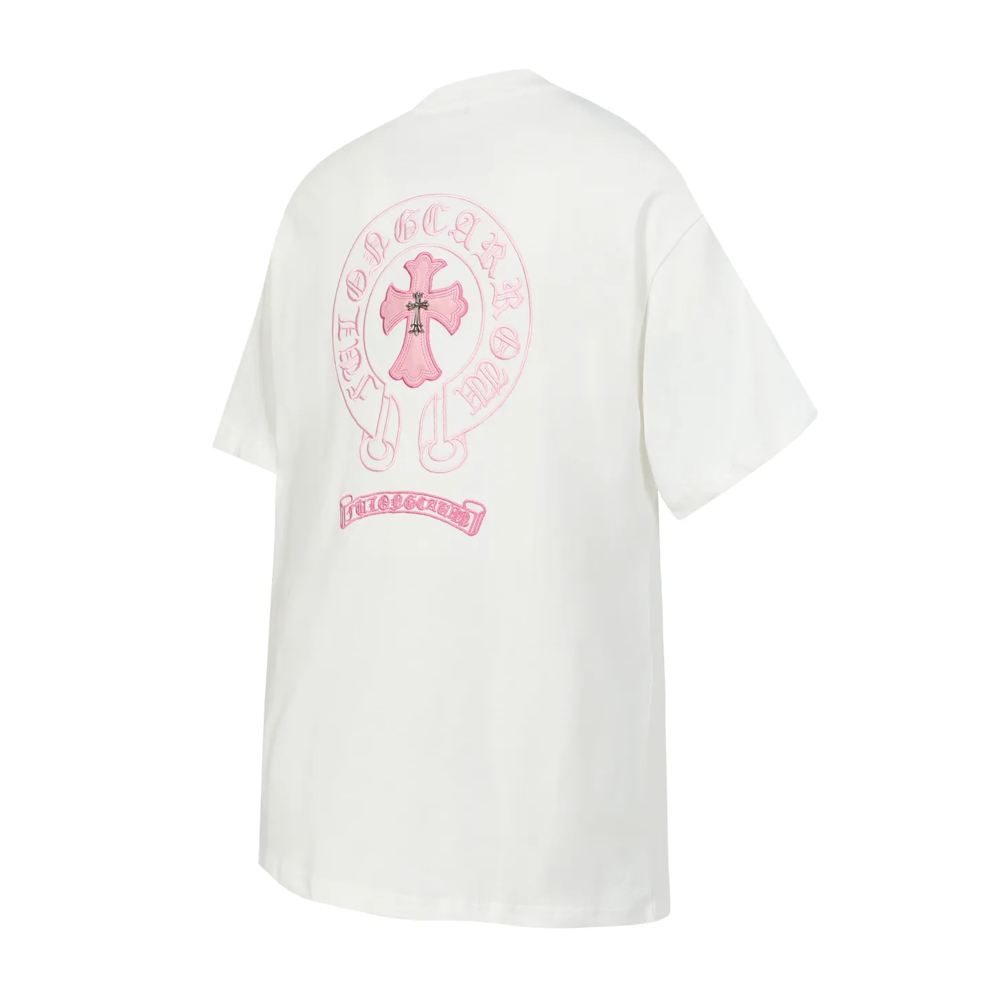 P160 Chrome Hearts CH Chrome Hearts Heavy Industry Horseshoe Sanskrit appliqué embroidered short-sleeved T-shirt. Use imported Tajima machine embroidery. Correct configuration. Black 2025 Chrome Hearts ZP packaging bag. 240 grams of custom-dyed double yarn cotton. Large version. Loose and stylish. Differentiated from low version, slim and long version with upper body and hip pull. 100% commitment: top quality. Not fast food. Highest version on the market. Top quality - different from ordinary versions on the market. If you care about quality. You must also respect the price. Absolutely zero after-sales service. The return rate so far is 0. It’s hard not to love the style. - 240g custom-dyed double yarn fabric. - Correct high-density main mark, washed tag, hand-sewn.